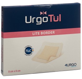 URGOTÜL lite border pansement vulnér 8x8cm 10 pce