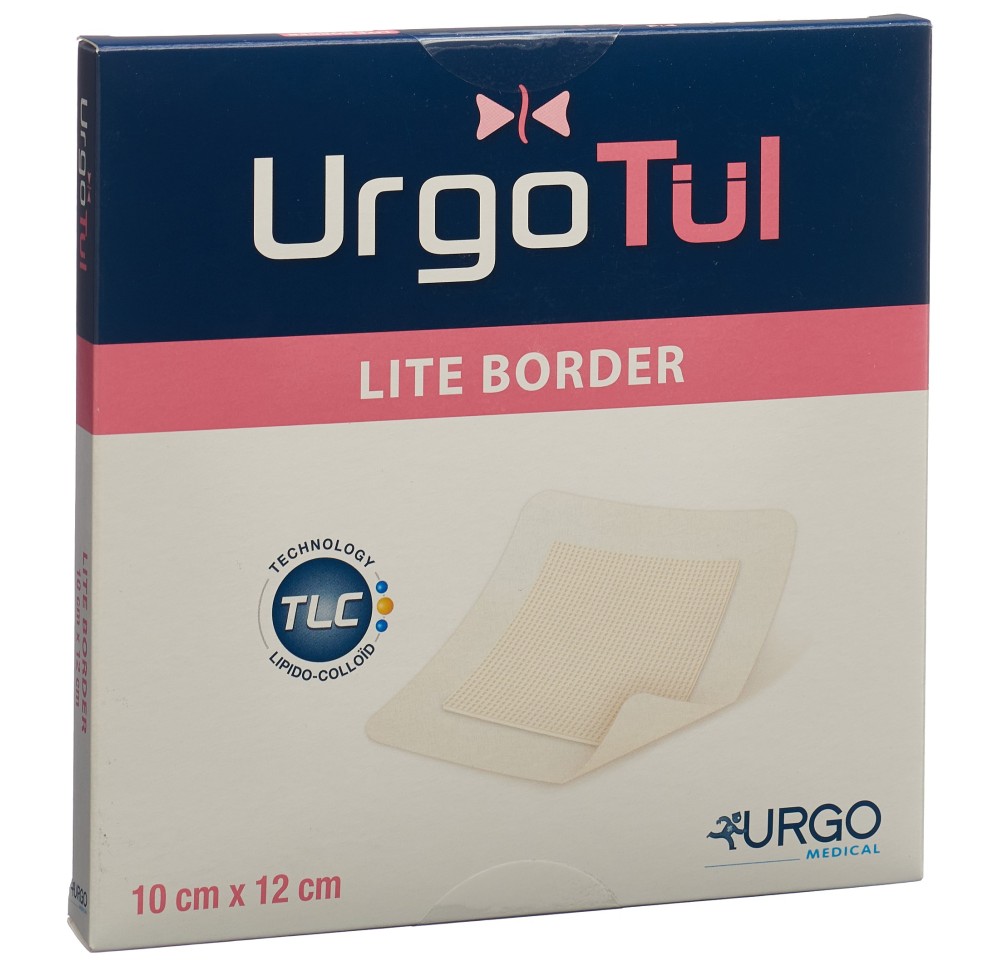 URGOTÜL lite border pansement vuln 10x12cm 10 pce