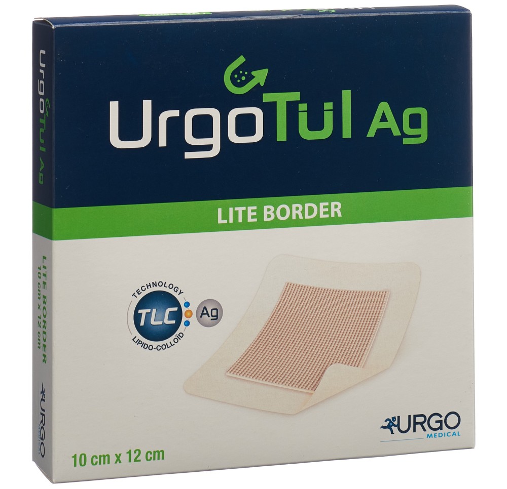URGOTÜL ag lite border pansem vuln 10x12cm 10 pce
