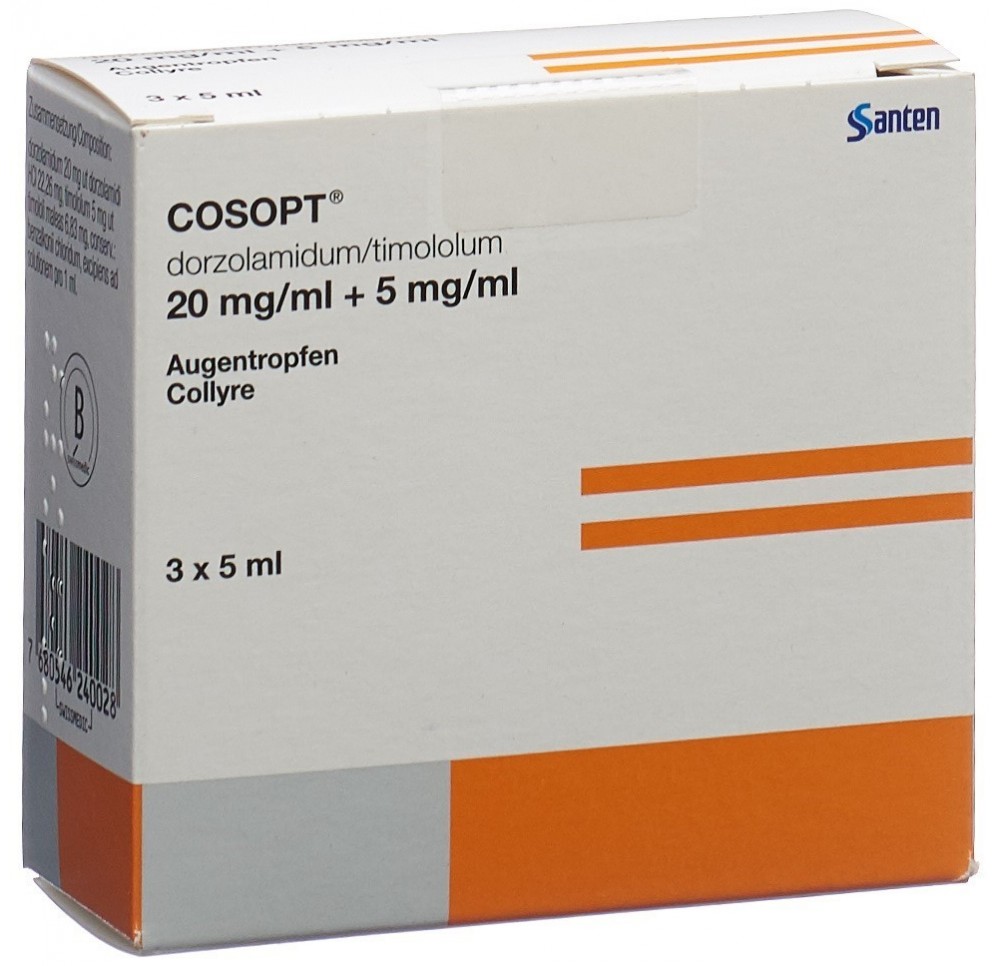 COSOPT gtt opht stérile 3 fl 5 ml