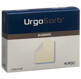 URGOSORB compresse alginat calcium 5cmx5cm 10 pce