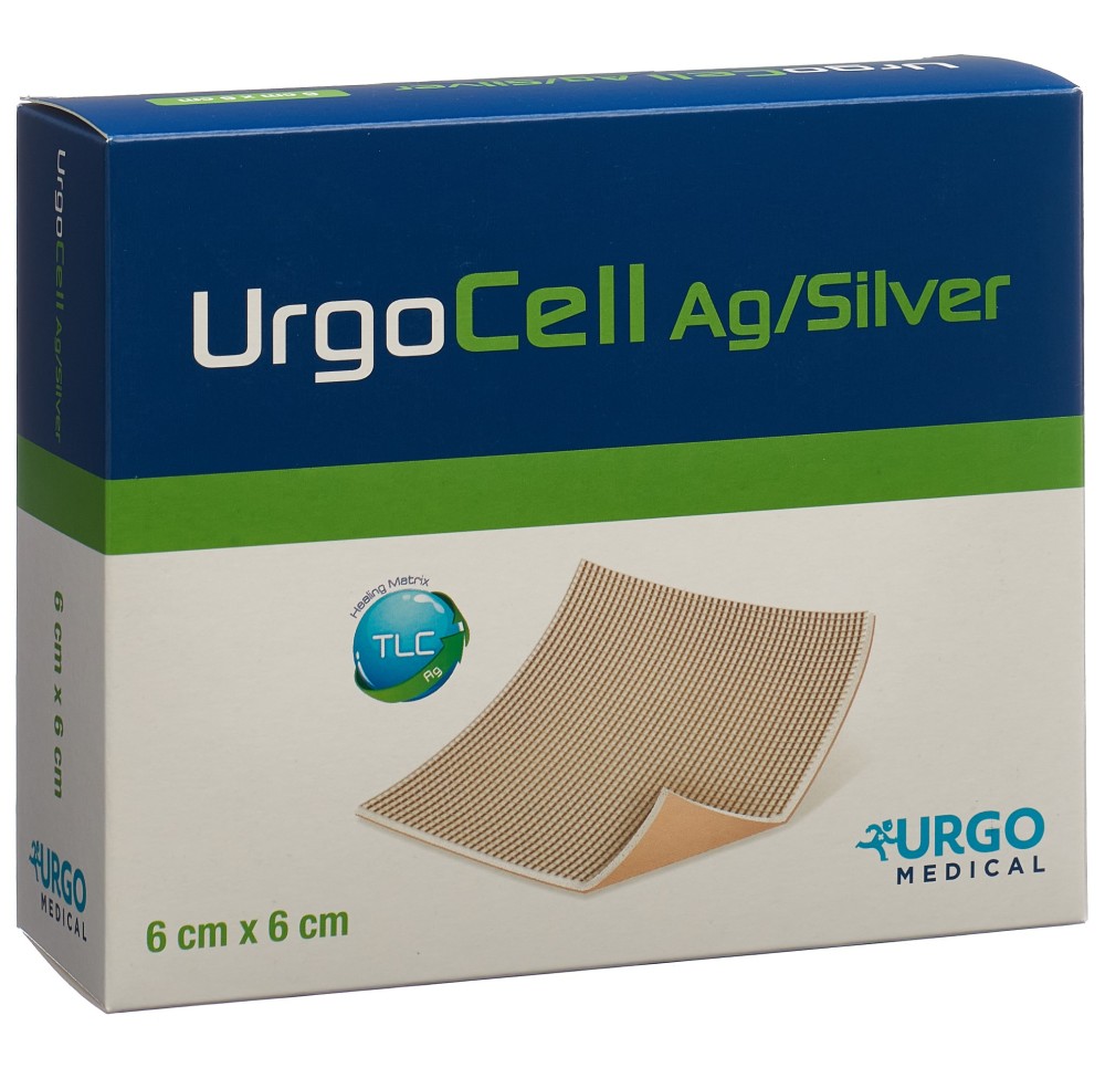 URGOCELL silver pansement vulnéraire 6x6cm 10 pce