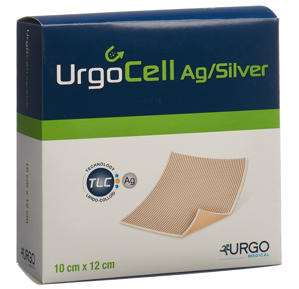 URGOCELL silver pansement vulnérai 10x12cm 10 pce