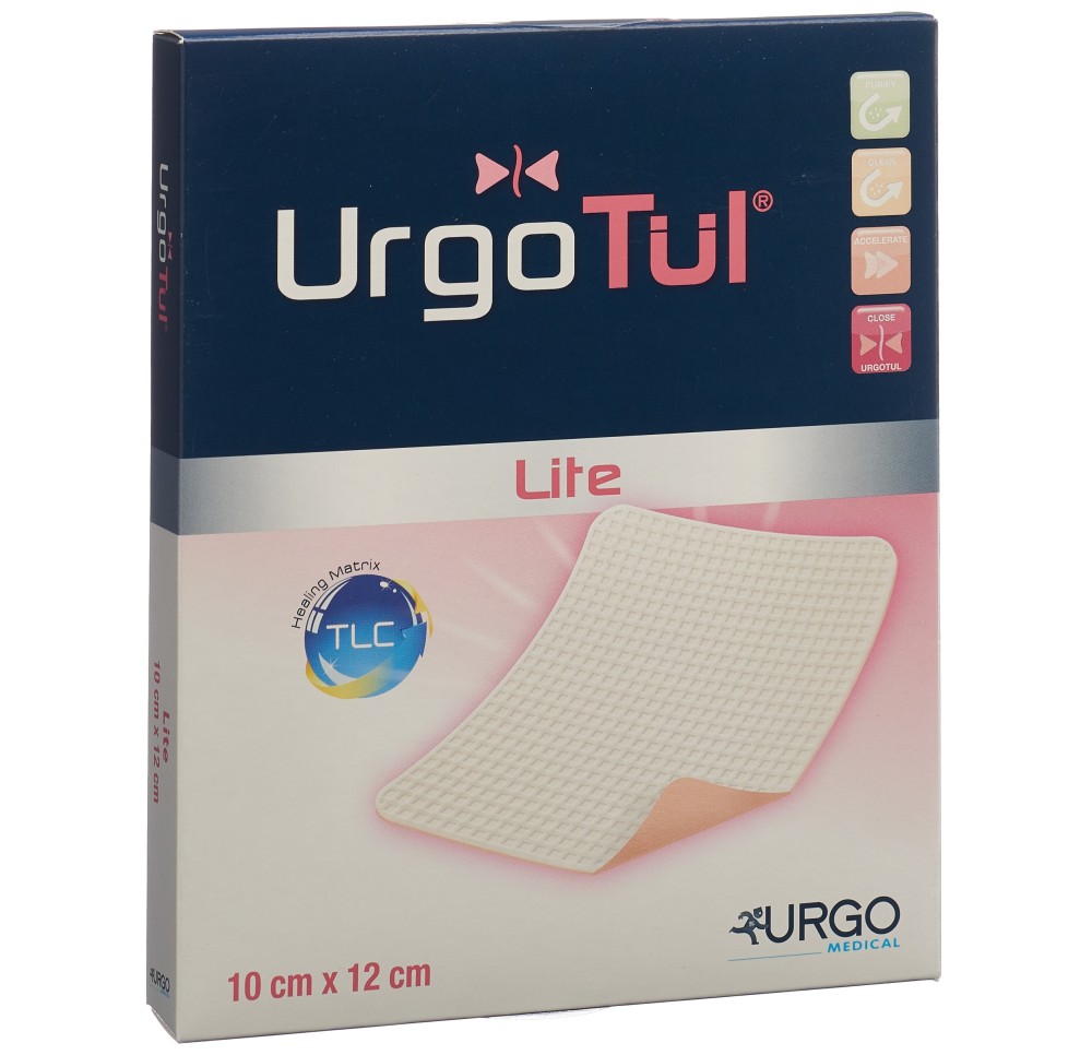 URGOTÜL Lite 10x12cm micro-adhérent ext fin 5 pce