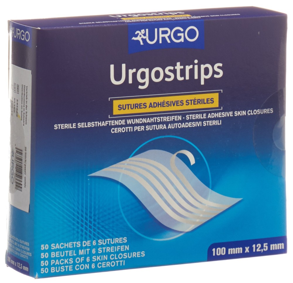 URGOSTRIPS bandelettes 100x12.5mm 50 x 6 pce