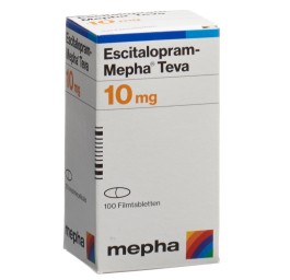 ESCITALOPRAM Mepha Teva cpr pell 10 mg bte 100 pce