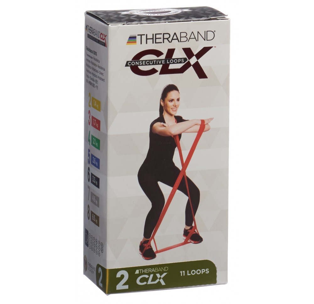 THERA BAND CLX11 Loops 1.4kg gelb dünn