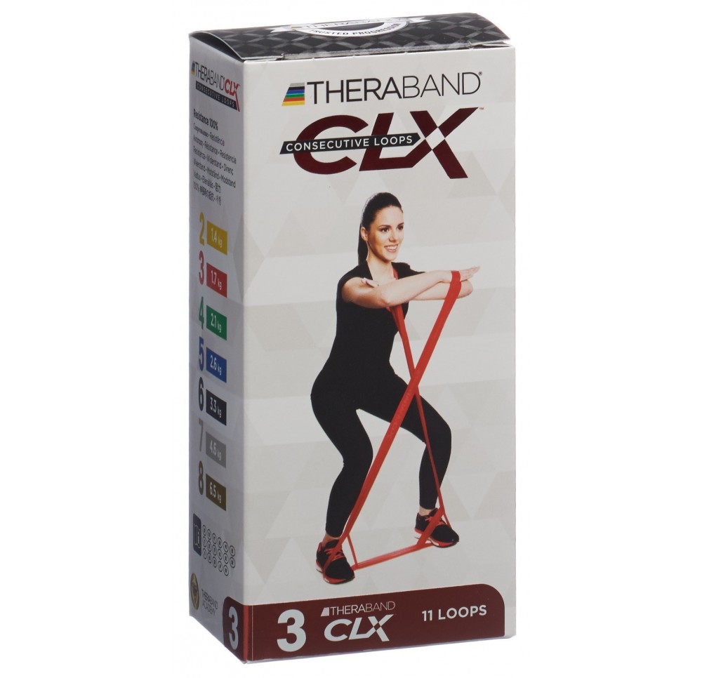 THERA BAND CLX11 Loops 1.7kg rot mittelstark