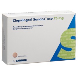 CLOPIDOGREL Sandoz eco cpr pell 75 mg 84 pce