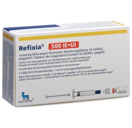 REFIXIA subst sèche 500 UI c solv flac