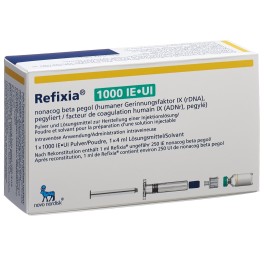REFIXIA subst sèche 1000 UI c solv flac