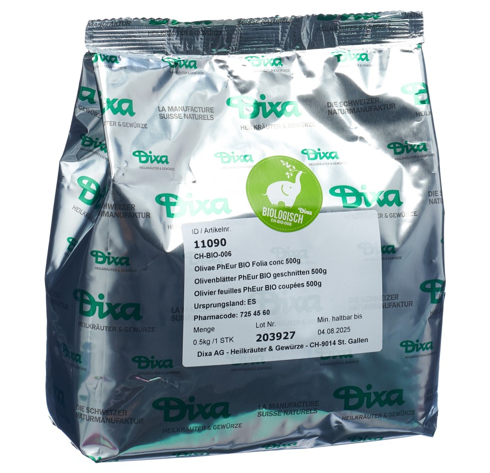 DIXA Olivier feuilles PhEur BIO coupé 500 g