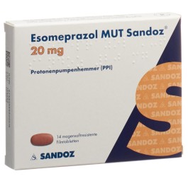 ESOMEPRAZOLE MUT Sandoz cpr pell 20 mg 14 pce