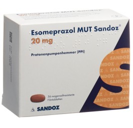 ESOMEPRAZOLE MUT Sandoz cpr pell 20 mg 56 pce