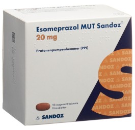 ESOMEPRAZOLE MUT Sandoz cpr pell 20 mg 98 pce