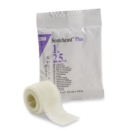 3M scotchcast plus 2.5cmx1.8m blanc 10 pce