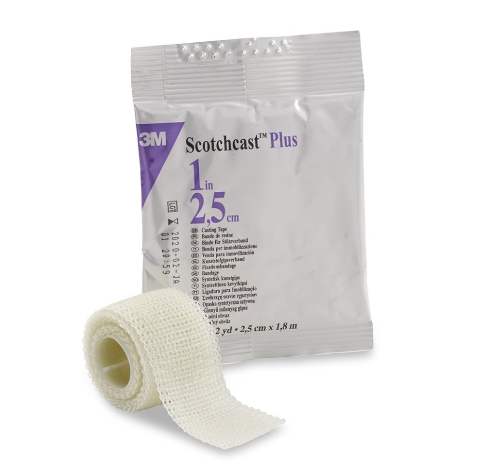 3M scotchcast plus 2.5cmx1.8m blanc 10 pce