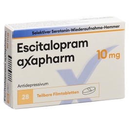 ESCITALOPRAM axapharm cpr pell 10 mg 28 pce