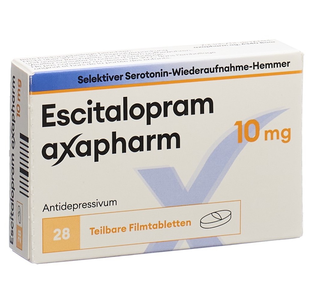 ESCITALOPRAM axapharm cpr pell 10 mg 28 pce
