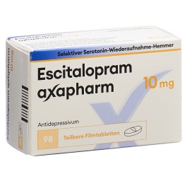 ESCITALOPRAM axapharm cpr pell 10 mg 98 pce