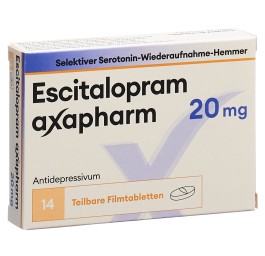 ESCITALOPRAM axapharm cpr pell 20 mg 14 pce