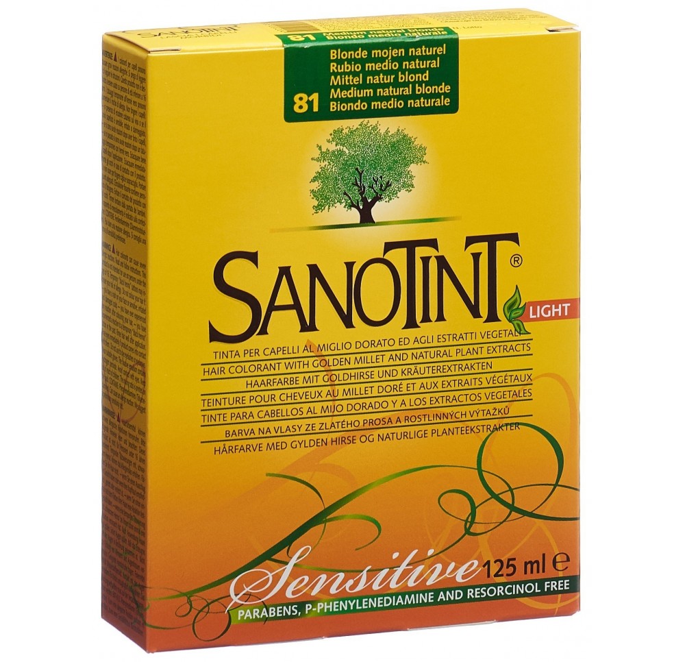 SANOTINT Sensitive teinture 81 blond moyen naturel