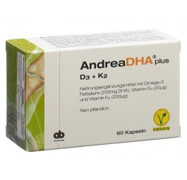 ANDREADHA plus Omega-3 Vit D3+K2 caps vegan 60 pce