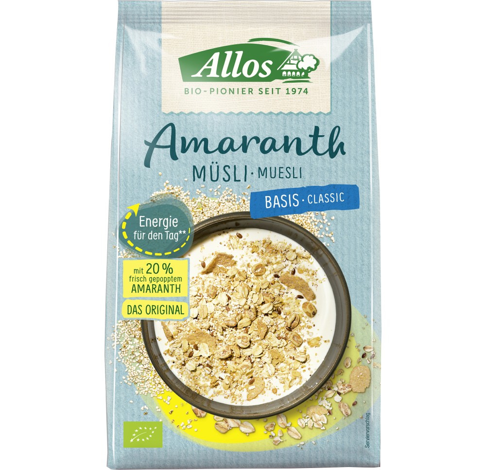 ALLOS muesli à l'amarante classique sach 1.5 kg ALLOS muesli à l'amarante classique sach 1.5 kg
