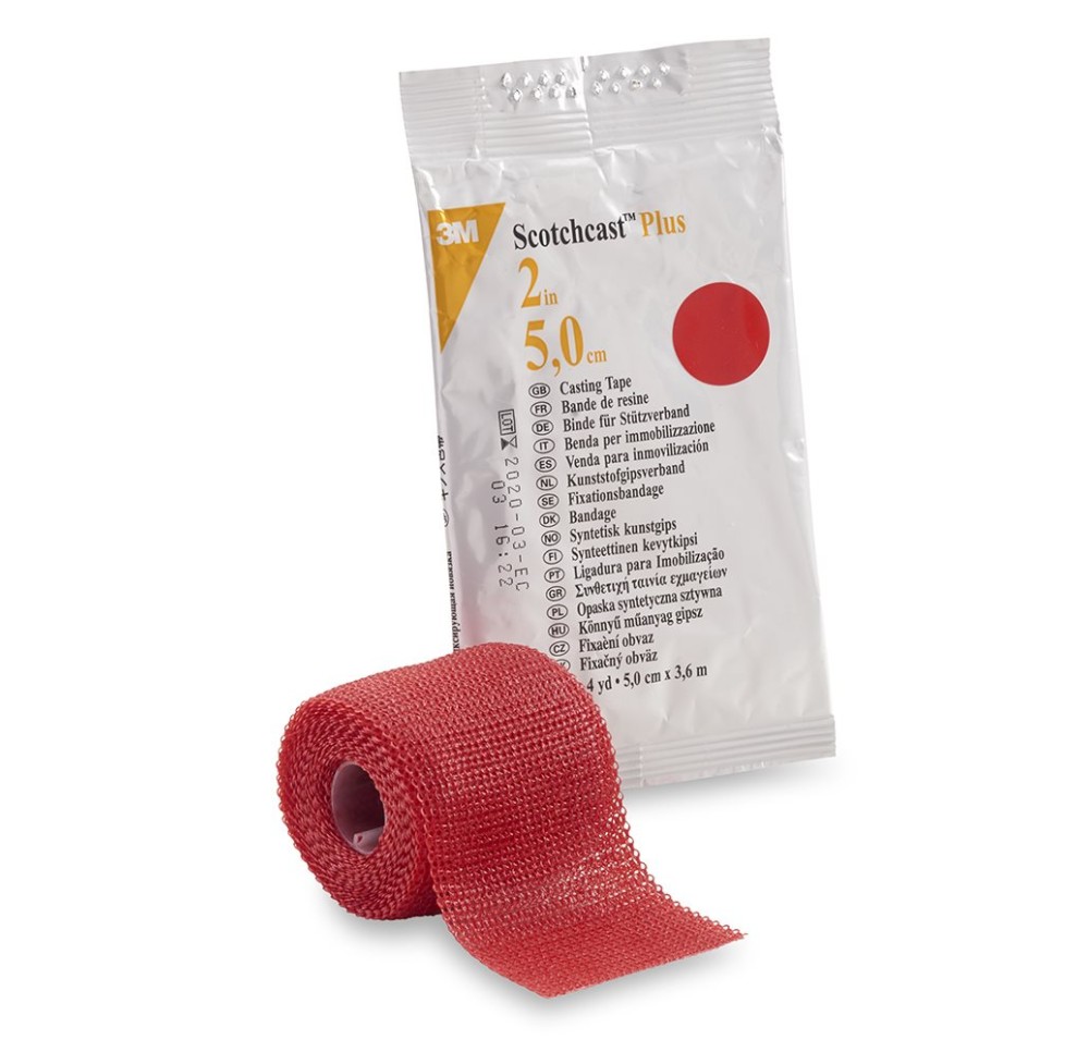 3M scotchcast plus 5cmx3.65m rouge 10 pce