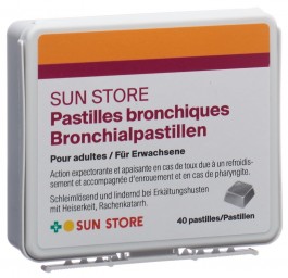 SUN STORE Pastilles bronchiques bte 40 pce