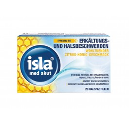 ISLA Med akut pastilles citron miel 20 pce