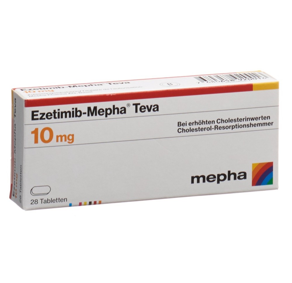 EZETIMIB Mepha Teva cpr 10 mg 28 pce EZETIMIB Mepha Teva cpr 10 mg 28 pce