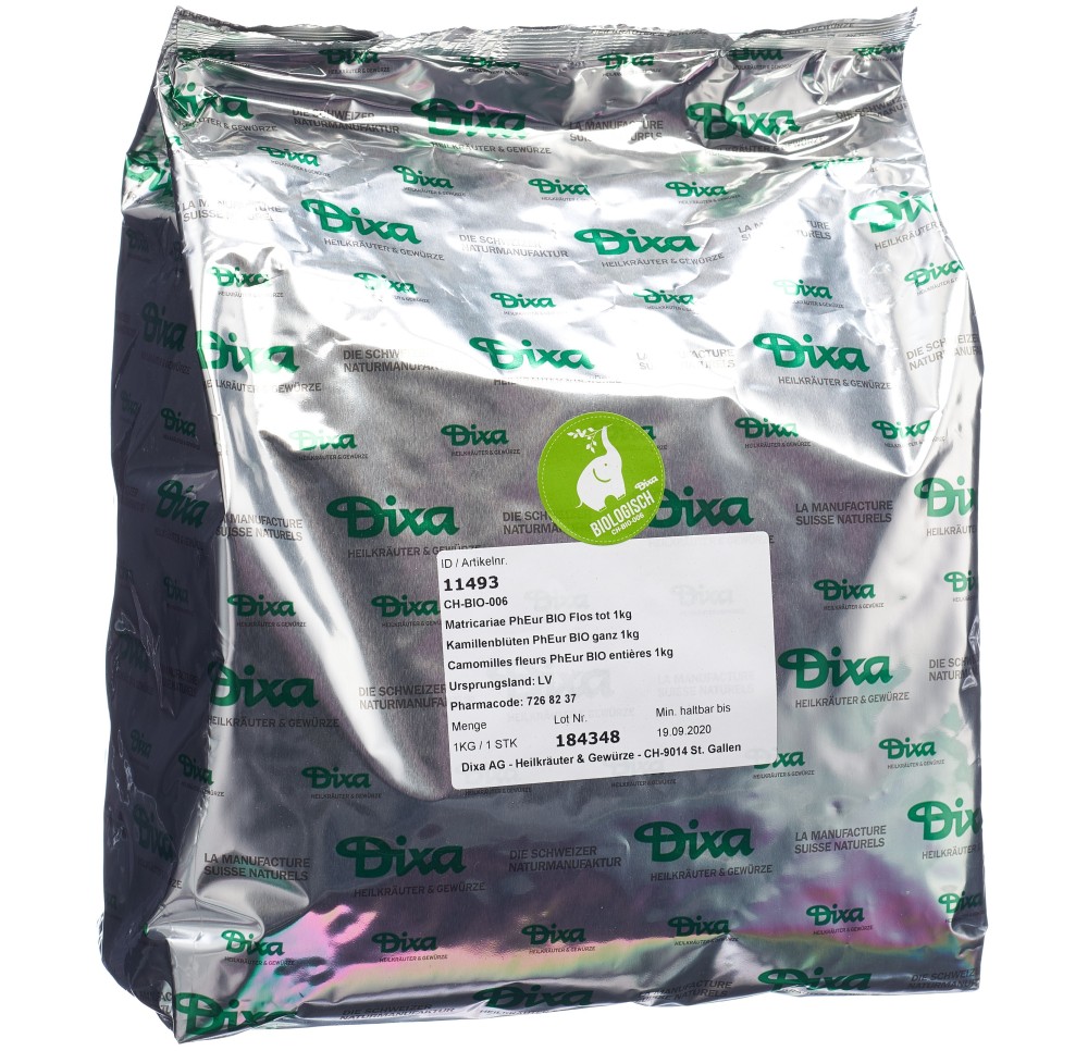 DIXA Camomilles fleurs PhEur BIO entières 1 kg