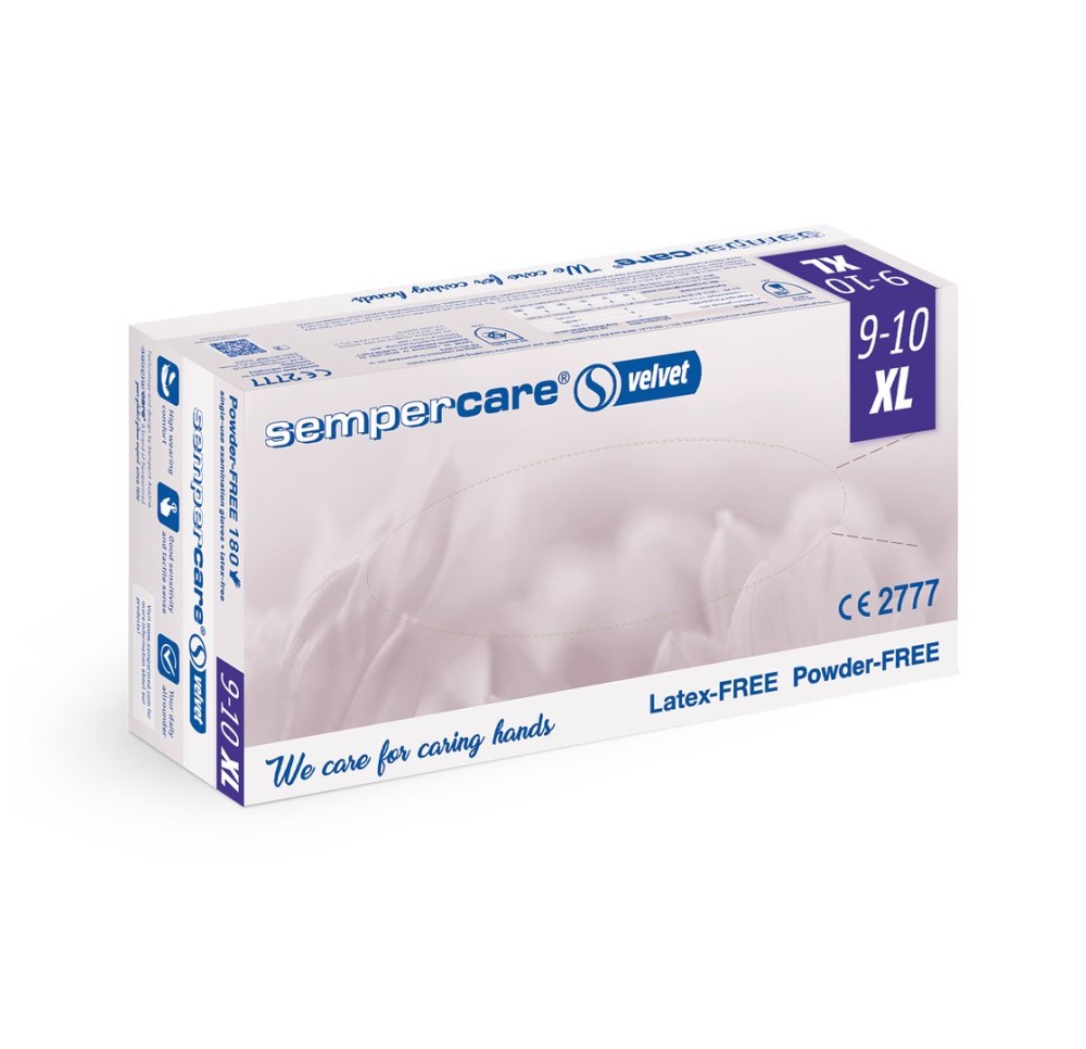 SEMPERCARE velvet XL non stériles non poud 180 pce