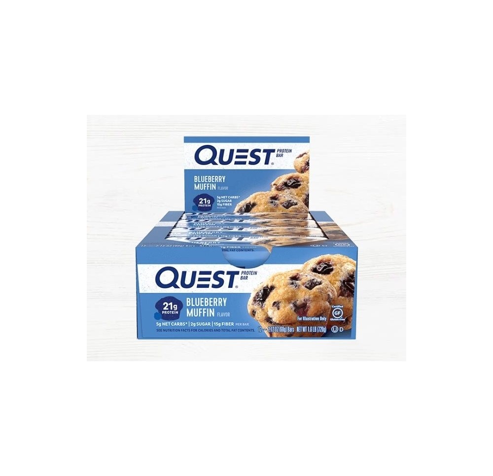 QUEST BAR barre White Choco Blueb Muf 12 x 60 g