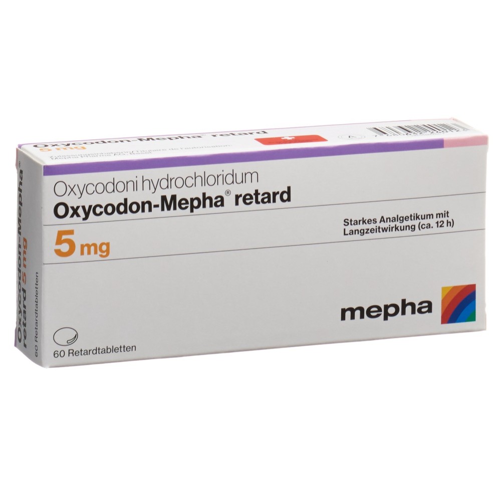 OXYCODON Mepha cpr ret 5 mg 60 pce OXYCODON Mepha cpr ret 5 mg 60 pce