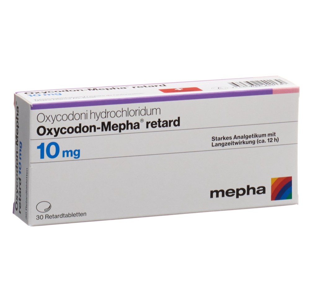 OXYCODON Mepha cpr ret 10 mg 30 pce OXYCODON Mepha cpr ret 10 mg 30 pce