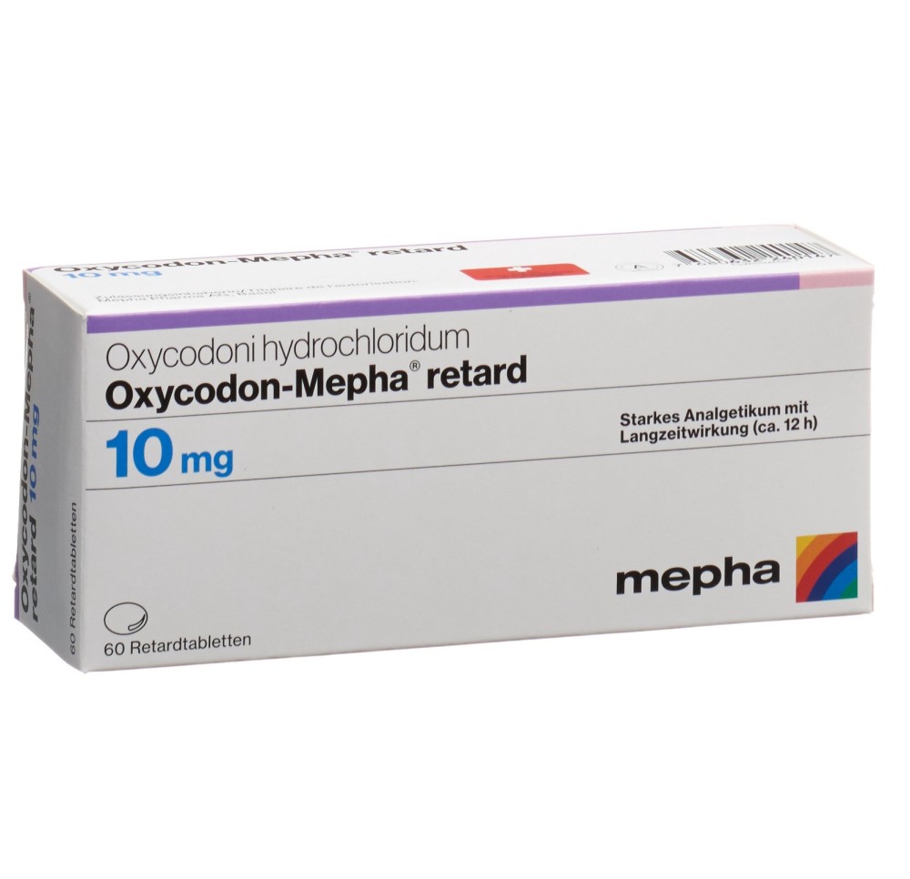OXYCODON Mepha cpr ret 10 mg 60 pce OXYCODON Mepha cpr ret 10 mg 60 pce
