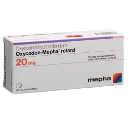 OXYCODON Mepha cpr ret 20 mg 60 pce