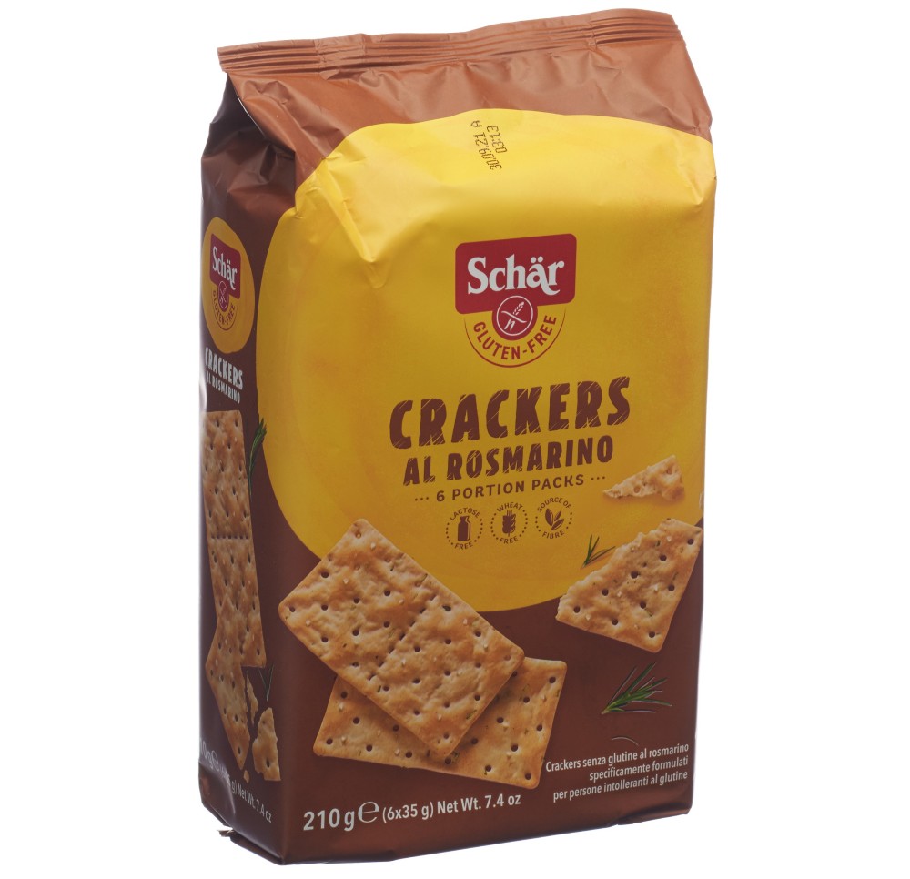 SCHÄR Crackers al rosmarino sans gluten 210 g SCHÄR Crackers al rosmarino sans gluten 210 g