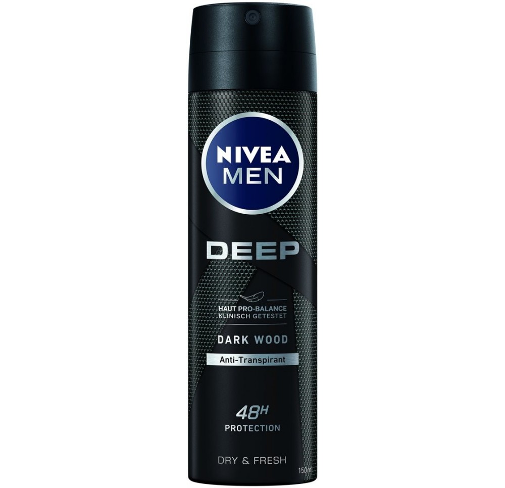 NIVEA Male déo aéros Deep (nouv) spr 150 ml