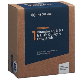 BE THE CHANGE Vit D3&K2 Om3 Acids caps 150 pce