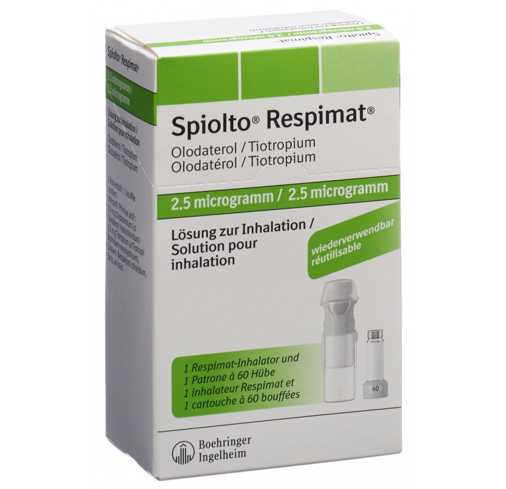 SPIOLTO Respimat 2.5 mcg/pulv réutilisa 60 dos