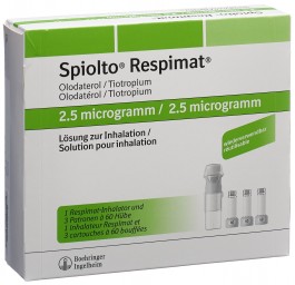 SPIOLTO Respimat 2.5 mcg/pulv réutilisa 3 x 60 dos