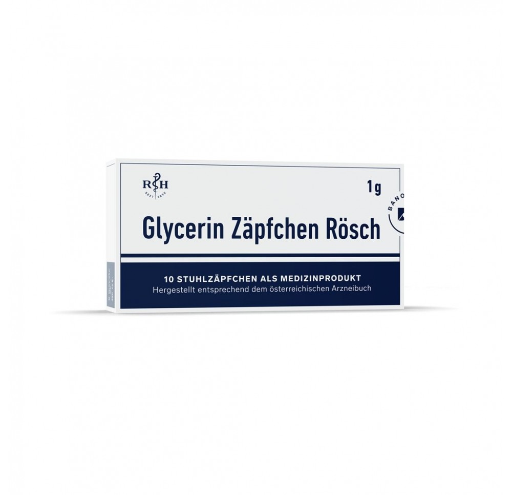 RÖSCH & HANDEL Suppositoires glycérine 1 g 10 pce