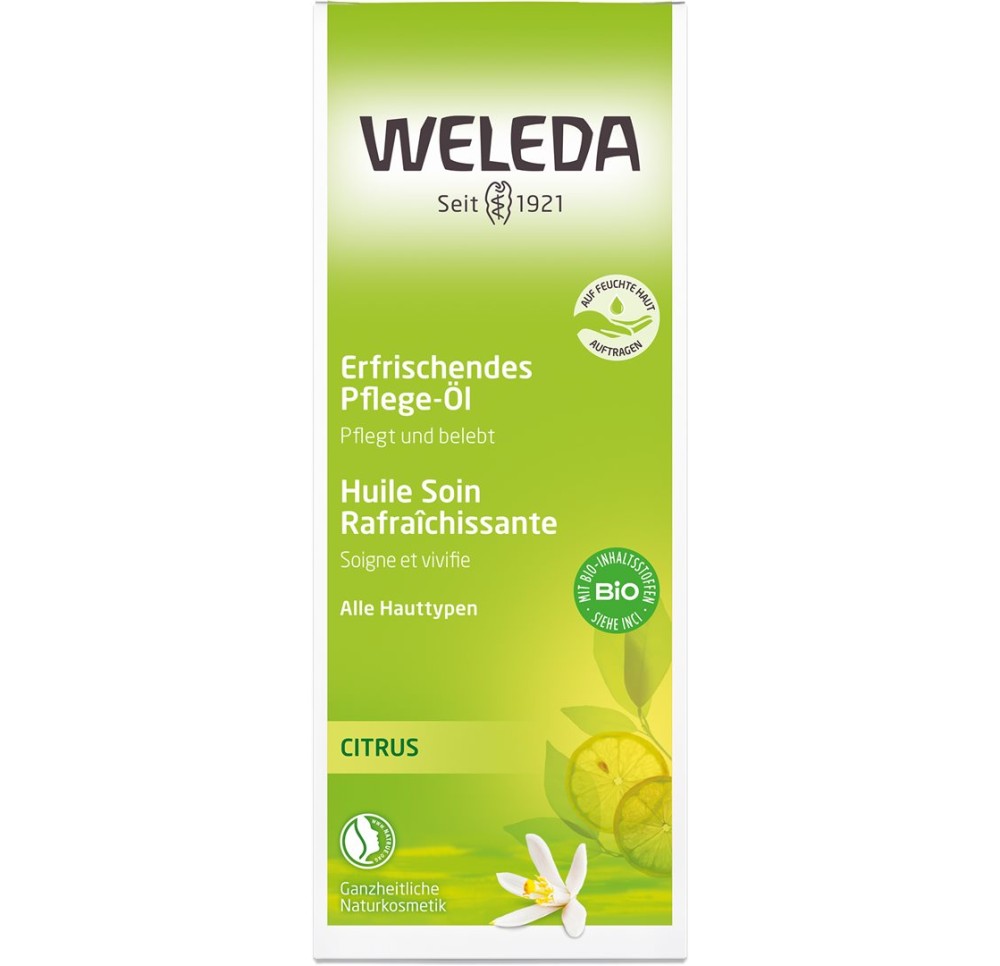 WELEDA huile soin rafraîchissante citrus 100 ml