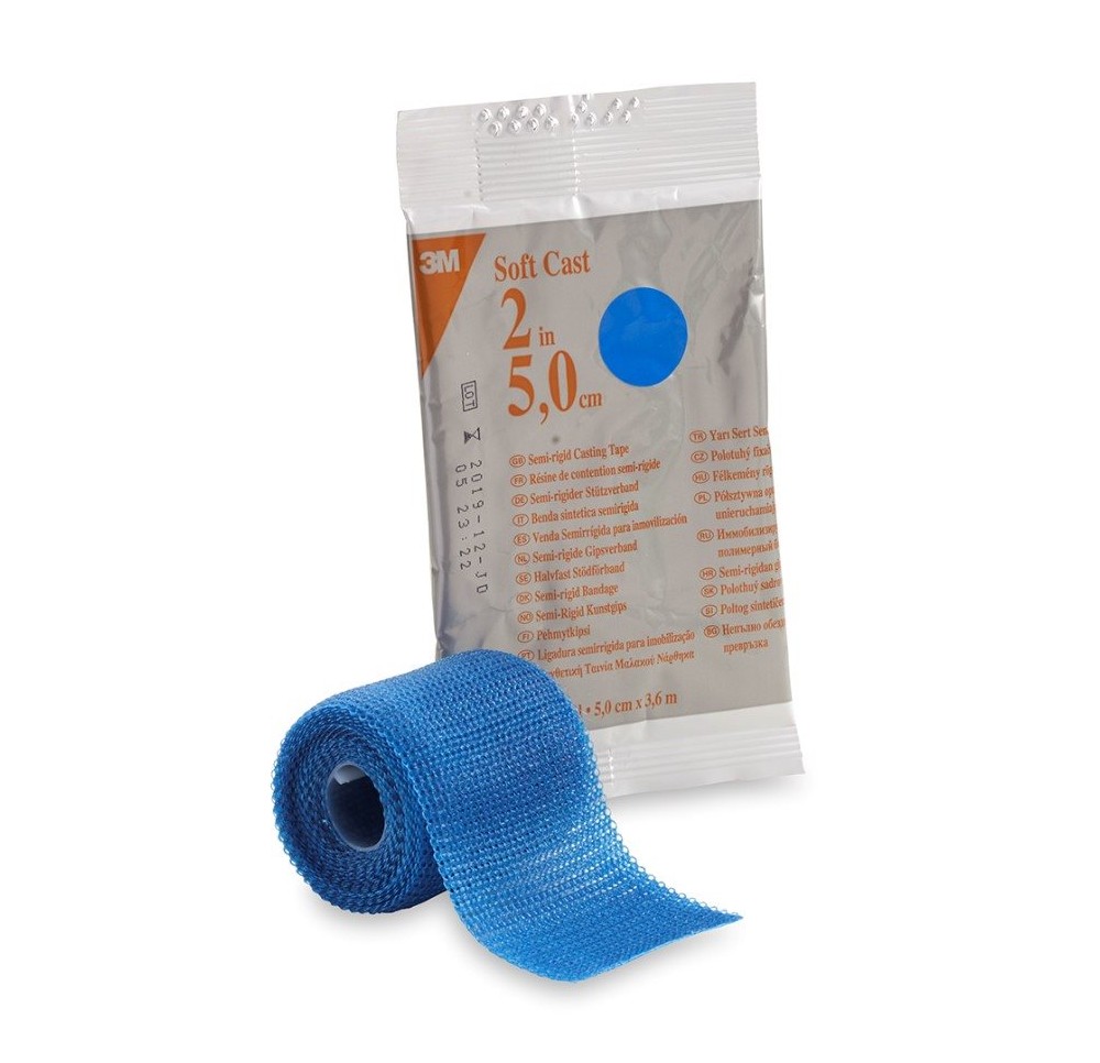 3M scotchcast softcast 5cmx3.65m bleu 10 pce
