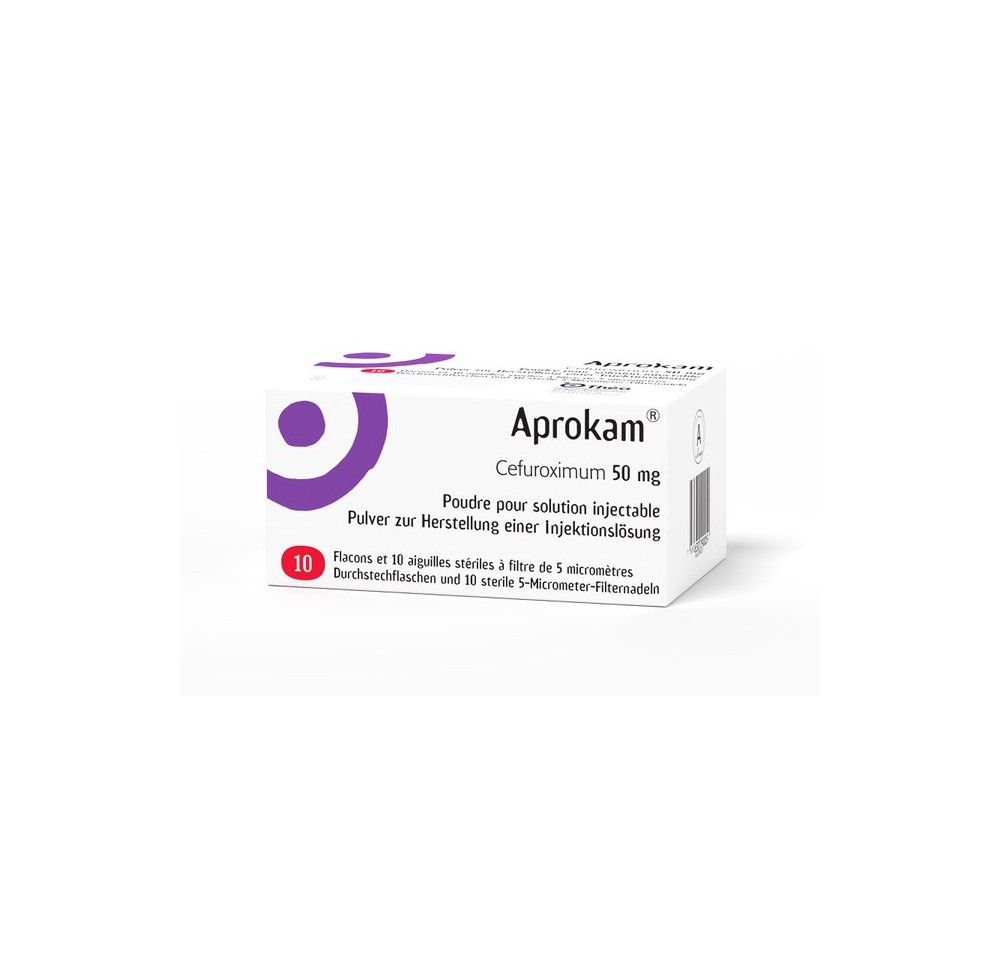APROKAM 50 mg +10 aiguilles-filtre sté flac 10 pce