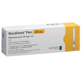 NORDIMET sol inj 25 mg/1ml stylo prérempli