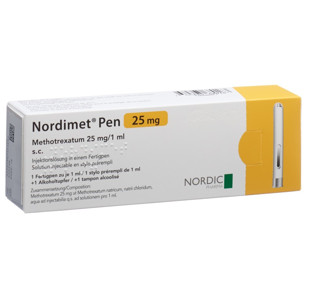 NORDIMET sol inj 25 mg/1ml stylo prérempli